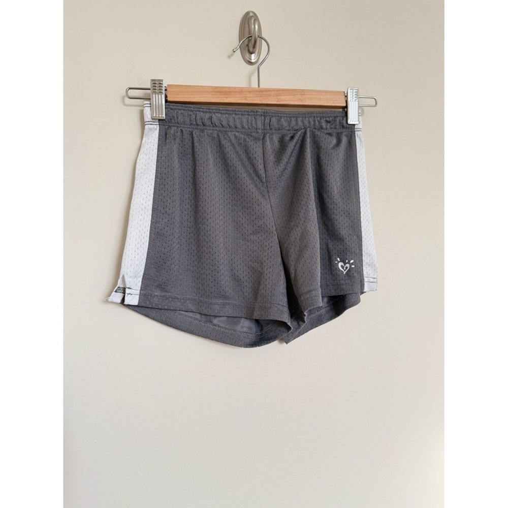 Justice‎ Gray Athletic Shorts Size 10 Girls Sporty Mesh Activewear